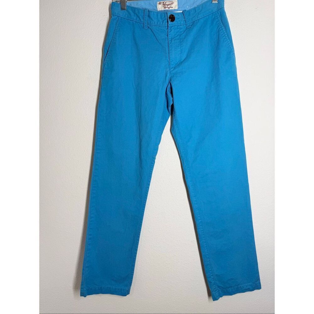 Original Penguin Men's Slim-Fit Chino Pants Vibrant Blue Size 28/ 30L